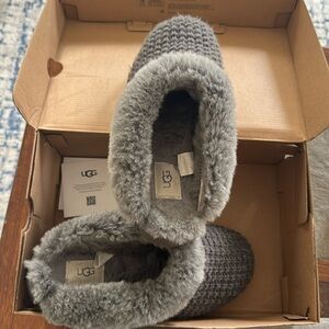 Grey Ugg Slippers. Size 9